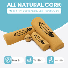 Load image into Gallery viewer, Natural Cork Balance Board Set - Yoga Foot & Ankle Strengthener