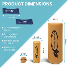 Load image into Gallery viewer, Natural Cork Balance Board Set - Yoga Foot & Ankle Strengthener