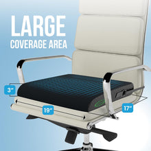 Load image into Gallery viewer, Extra Large Wheelchair Seat Cushion - 19” X 17” X 3” (Black)