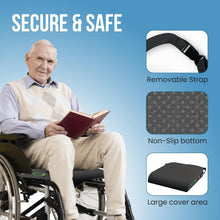 Load image into Gallery viewer, Extra Large Wheelchair Seat Cushion - 19” X 17” X 3” (Black)