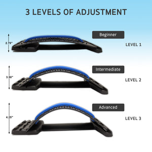 Adjustable Back Stretcher and Massage Ball Bundle