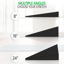 Load image into Gallery viewer, 12" Foam Incline Slant Board - Adjustable Height EVA Foam Wedge for Leg, Calf, Ankle, and Foot Stretching - 4 pc Set