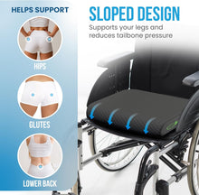 Load image into Gallery viewer, Extra Large Wheelchair Seat Cushion - 19” X 17” X 3” (Black)
