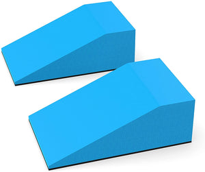 Non-Slip Yoga Foam Wedge Blocks (Pair)
