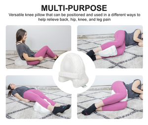 Lumia Wellness Comfort Knee Pillow | Contour Memory Foam Leg Separator for Side Sleepers